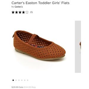 🌸✨Carter’s Toddlers Girls Easton Flats Brown Size 7m / 7k